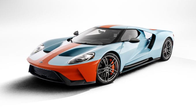 Gulf Livery 2019 Ford GT Heritage Edition (VIN 001) Being Auctioned for Charity