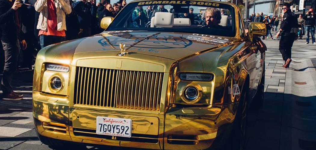 A Rolls-Royce drives through Oslo during the Gumball 3000 Rally. Photo via Visit Oslo's Facebook page