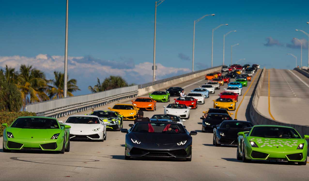 BullFest Miami 2016 Lamborghini Gathering and Drive