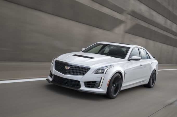 2017 Cadillac CTS-V super sedan with available Carbon Black sport package. The Carbon Black sport package – which includes the first-ever Black Chrome grille for V-Series models and the first-ever RECARO front seats for Cadillac ATS Sedan and Coupe models among additional exterior and interior appointments – further enhances the engaging performance and the striking design of Cadillac’s driver’s cars.