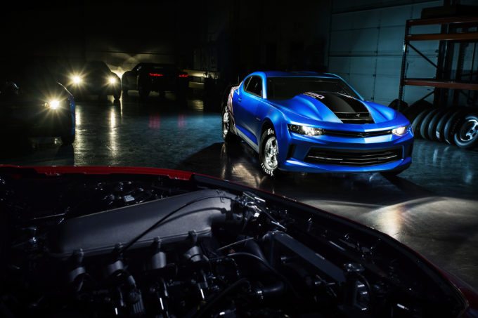 Chevrolet’s 2017 COPO Camaro show car – serial number 01 of 69 –features a supercharged 350 engine, custom Weld racing wheels and a unique, “anodized” concept version of the production Hyper Blue Metallic exterior color. It will be sold at the Barrett-Jackson Scottsdale auction in January 2017, with proceeds to benefit United Way.