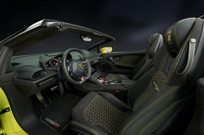Do you see yourself in a Lamborghini Huracan Spyder interior?