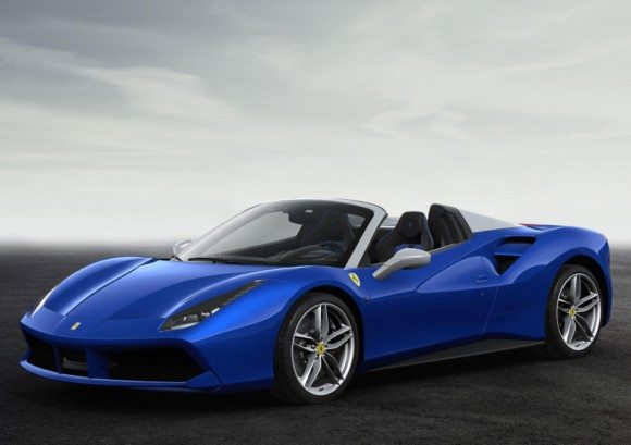 "The 2010 SA Aperta, was a limited edition roadster created to celebrate the 80 years of collaboration between Ferrari and Pininfarina. Its bright blue exterior and black and blue interiors perfectly express the joys of open top driving and being at one with the sky."