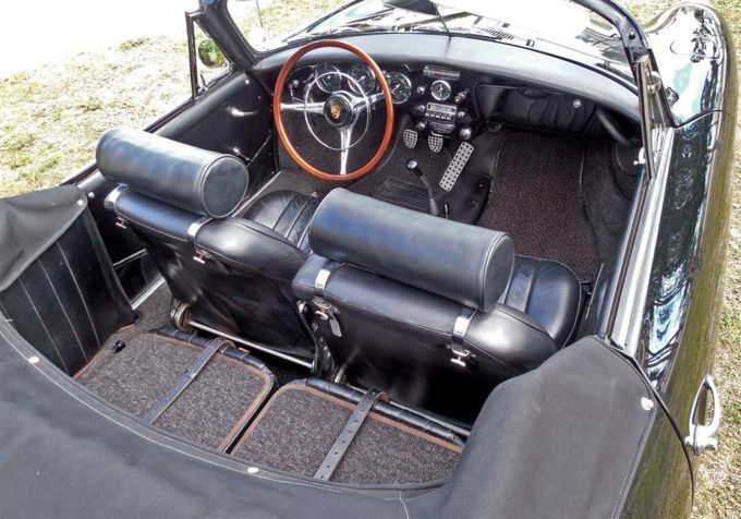 The Porsche 356 interior layout is logical and appealing
