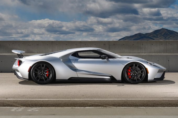 New Ford GT Side - Silver