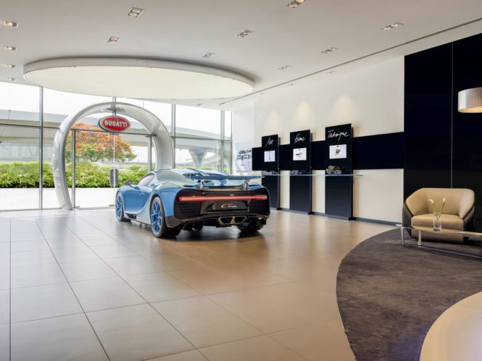 World Largest Bugatti Showroom Opens Up