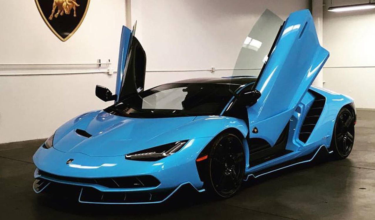 Baby Blue Lamborghini Centenario Delivered