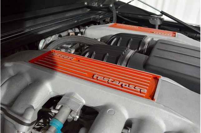 The intake runners of every Ferrari Testarossa are long and symmetrical 