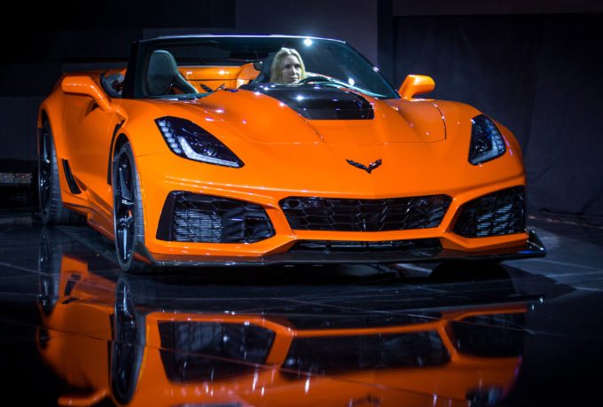 2019 Corvette ZR1 Specs - Orange Front