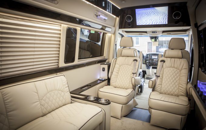 Tailgate in Comfort in a Mercedes Luxury Sprinter