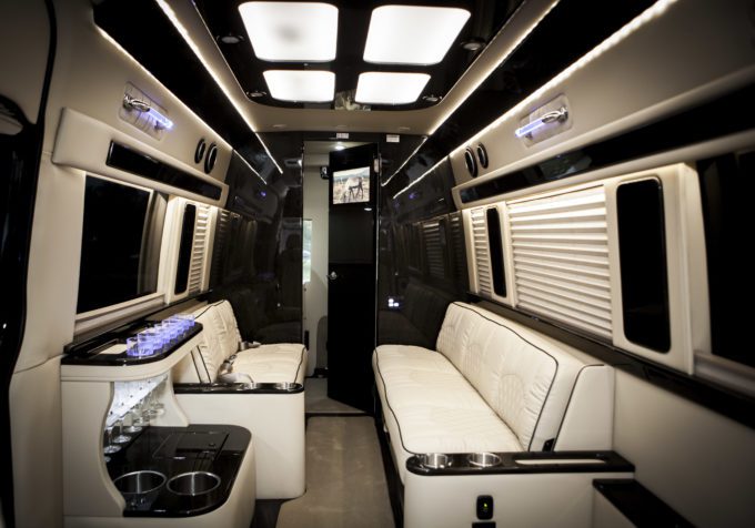 Tailgate in Comfort in a Mercedes Luxury Sprinter