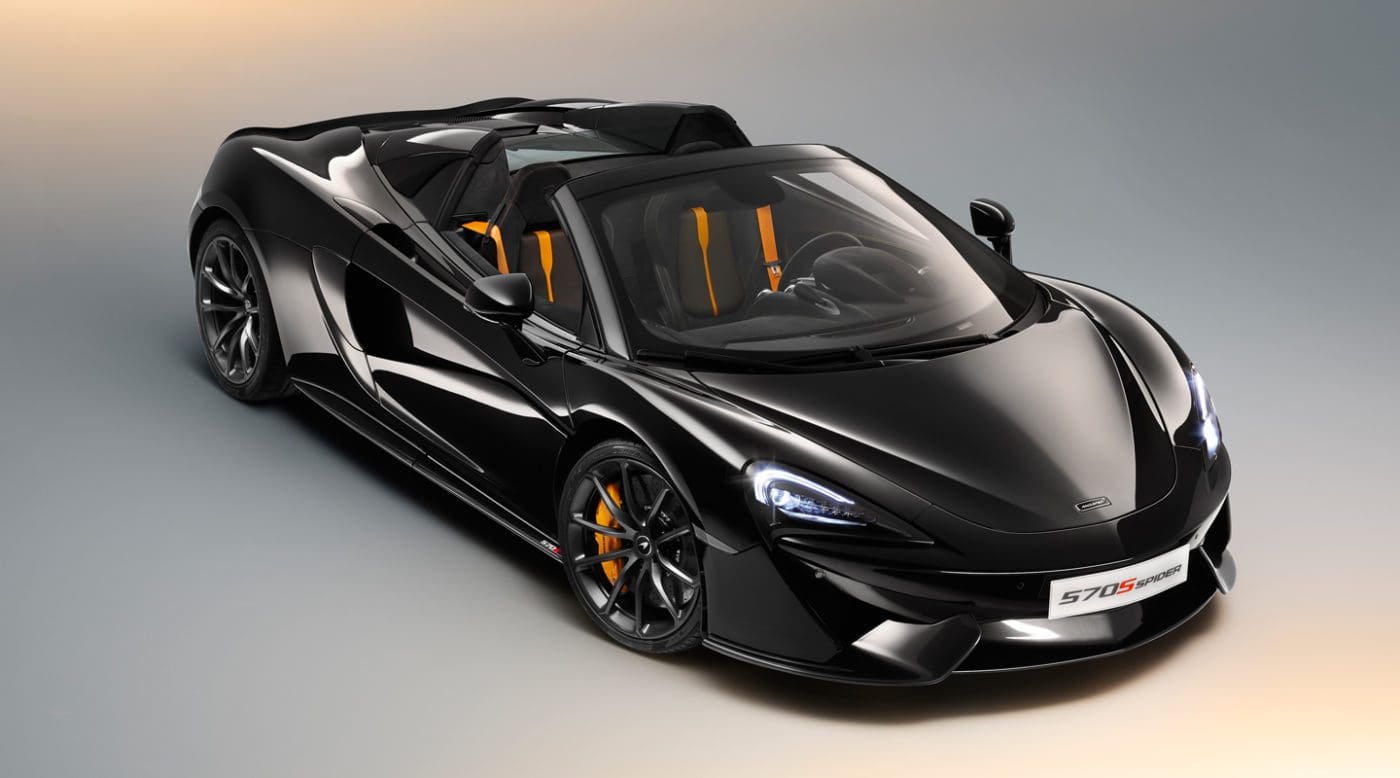A black McLaren 570S Spider looks amazing with MSO options