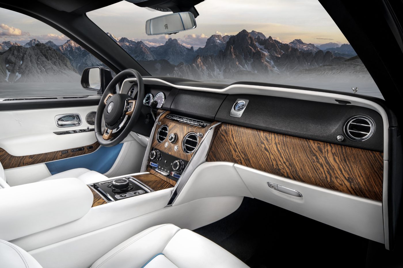 Exquisite woodwork is a hallmark of all Rolls-Royce Cullinan models.  