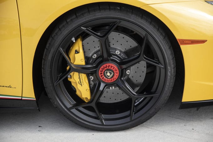 Carbon Ceramic Rotors are the only brakes offered on the Lamborghini Huracan Evo