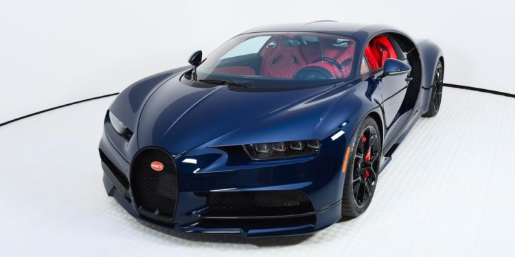 Blue Carbon Fiber 2018 Bugatti Chiron For Sale