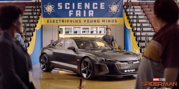 Spider-Man Shows Off Auto e-tron GT Concept in Science Fair