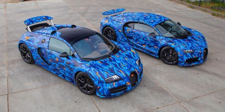 Afrojack’s Bugattis Wrapped in Wild Blue Camo