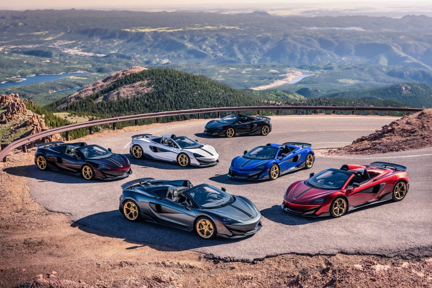 Six examples of the McLaren 600LT Spider conquered Pike's Peak. 
