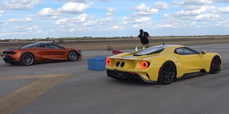 Dragtimes: McLaren 720S vs Ford GT in the 1/2-Mile
