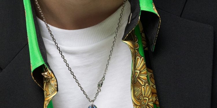 Versace Drops Ford Logo Necklace