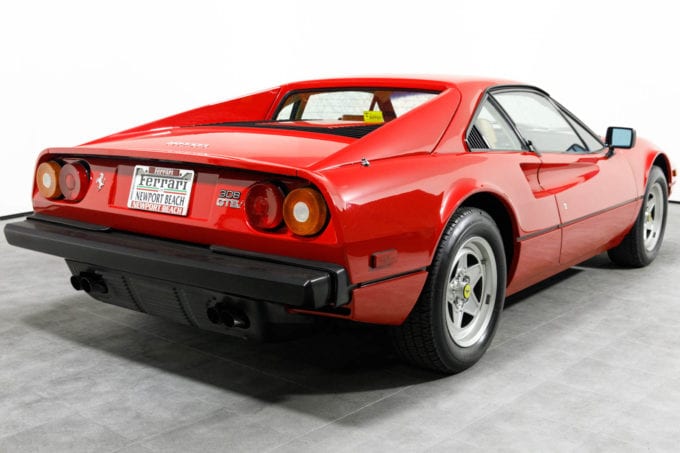 This fuel injected Ferrari 308 is identified by the GTBi badge