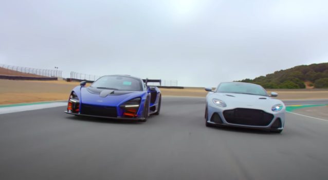 Epic Aston Martin DBS Superleggera vs McLaren Senna Hot Laps