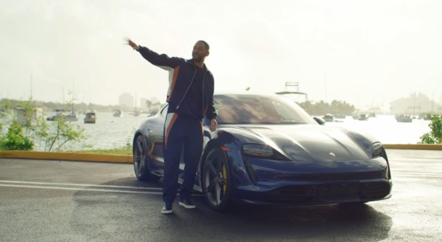 Will Smith Surprises Lyft Riders in a Porsche Taycan
