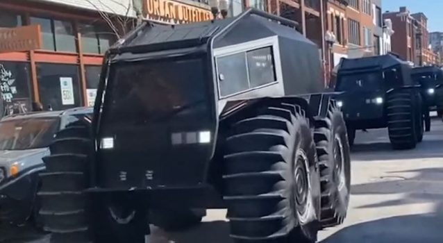 Kanye West Took Over Chicago in Russian ATVs for a Good Reason