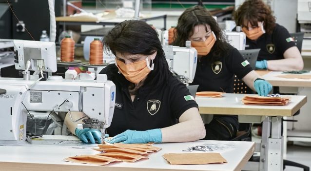 Lamborghini Begins Production of Masks & Surgical Shields