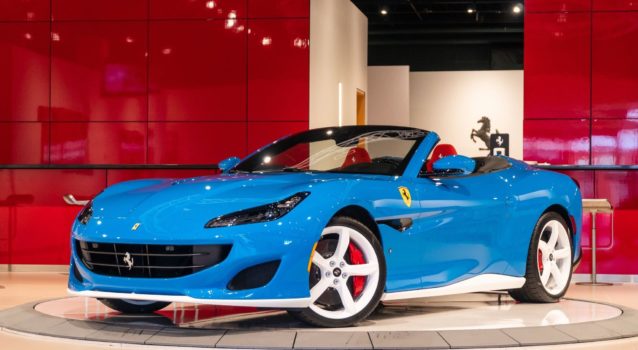 One-of-a-kind, Tailor Made Ferrari Portofino in Azzuro Lechler for Sale