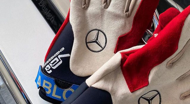 Vigirl Abloh Gifts Gorden Wagener An Unreleased Pair of Mercedes-Benz Driving Gloves