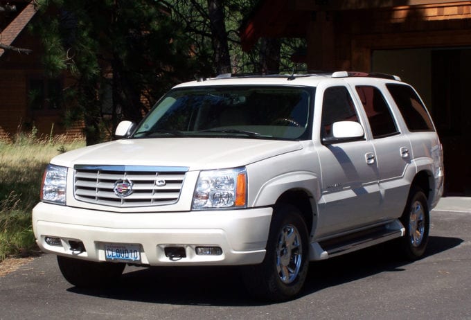 Platinum white was offered on all three cadillac escalade models.