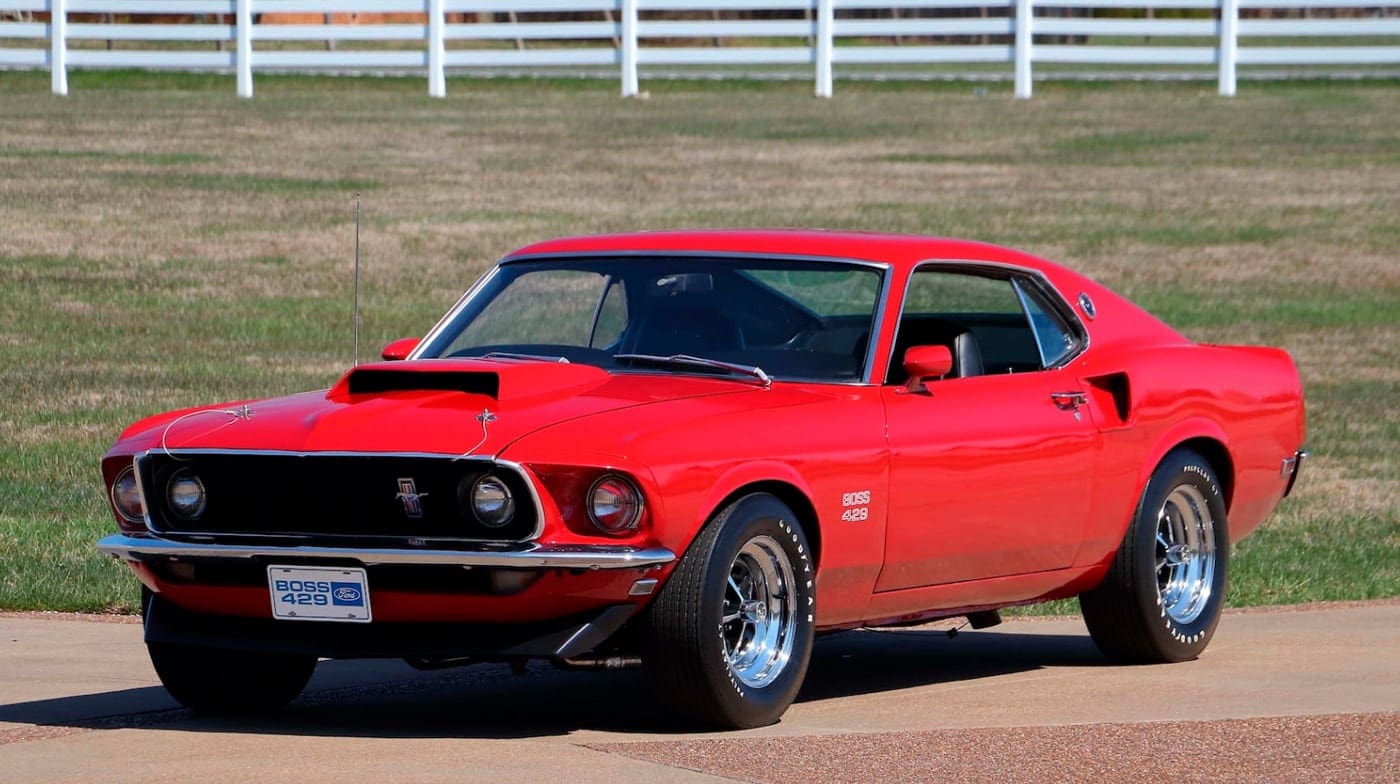 Candy Apple Red 1969 Ford Mustang Boss 429 At Gaa Classic Cars