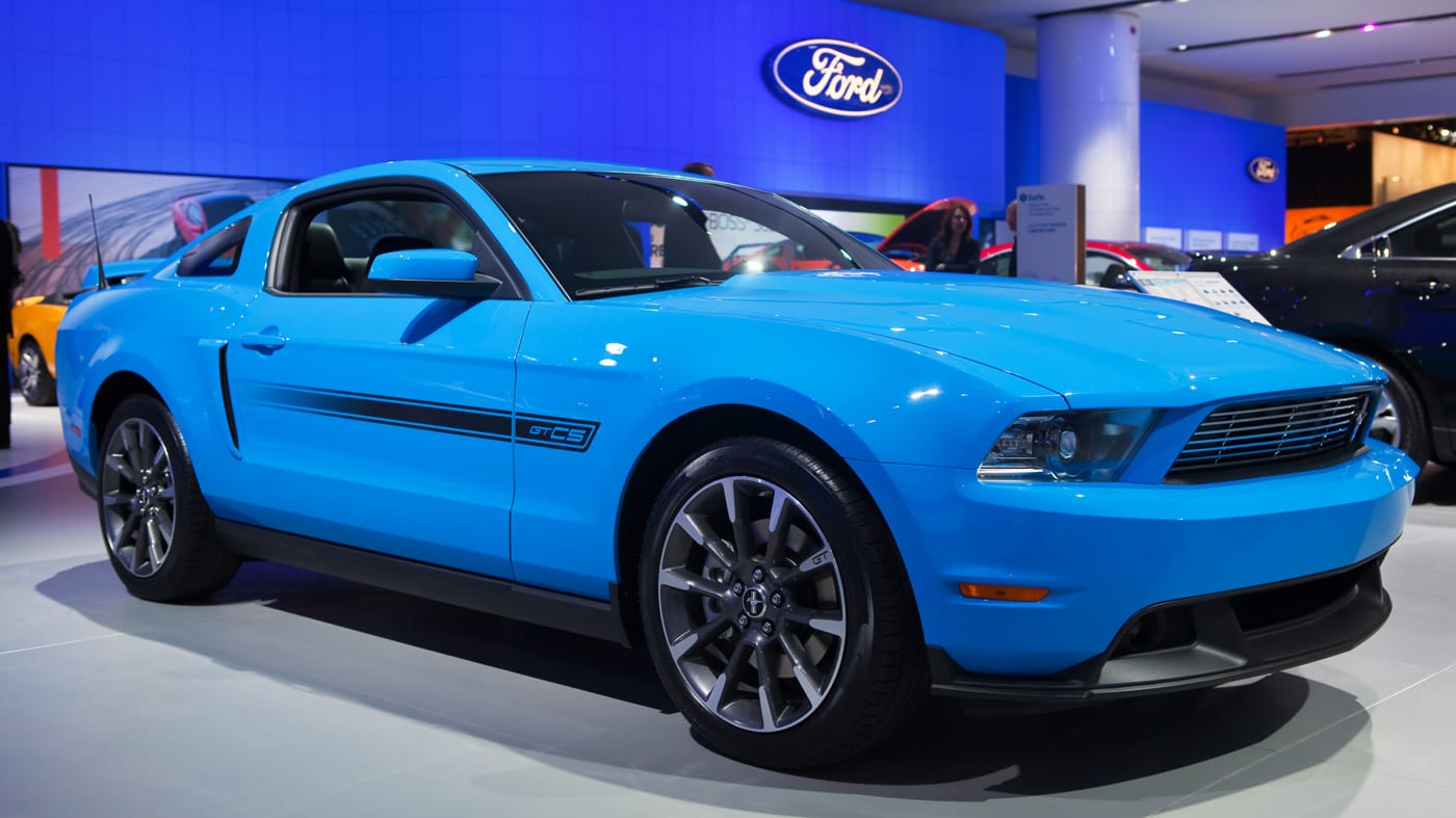 Fifth Generation 2011 Blue Ford Mustang