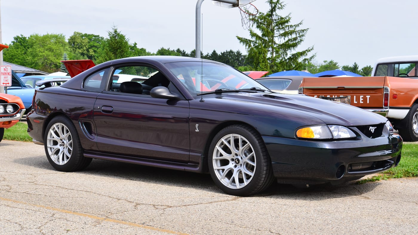 Fourth Generation Mid 1990s Black Ford Mustang Cobra