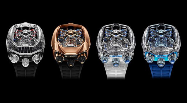 Jacob & Co. Unveils Four New Bugatti Chiron Tourbillon Watches