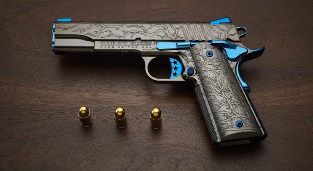Cabot Guns’ New Blue Scorpion 1911 is a One-of-a-Kind Wonder