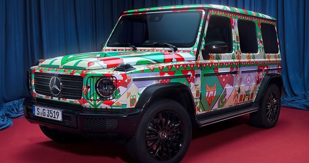 mercedes g wagon ugly sweater 1