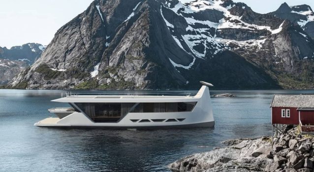 Autonomous Yacht Design “Drakkar S” is a Futuristic Viking Boat