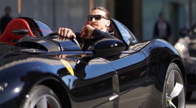 Zlatan Ibrahimovi? Spotted Out Driving His Exclusive Ferrari Monza SP2