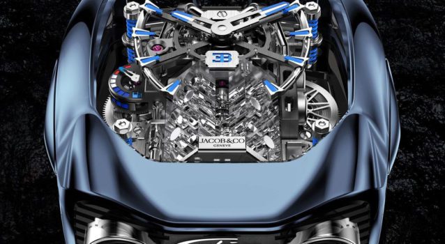 Jacob & Co. Releases The New Bugatti Chiron Tourbillon Blue Titanium