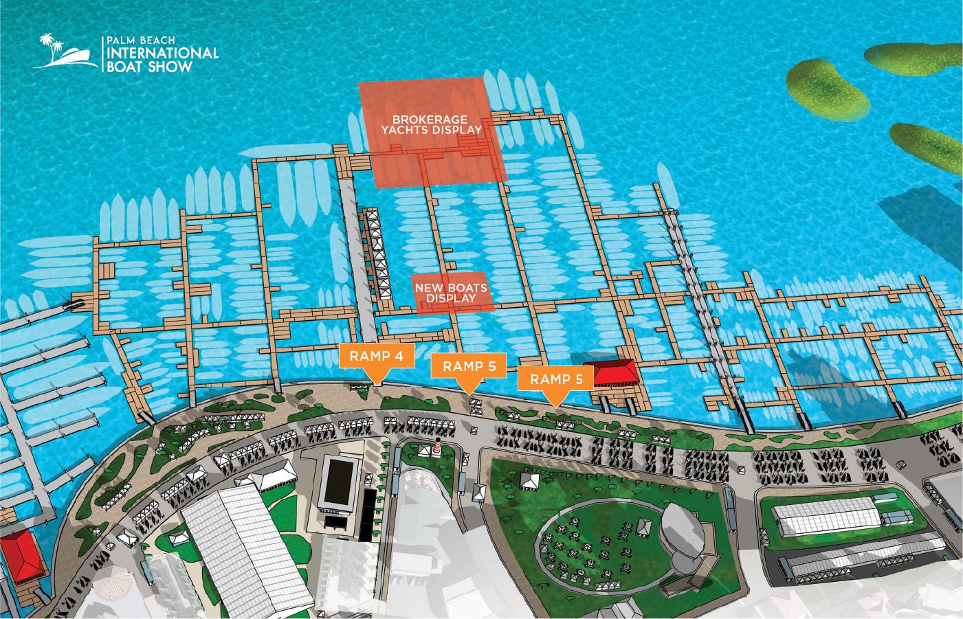 Palm Beach Boat Show 2021 Map