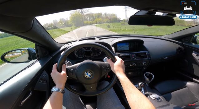 BMW E63 V10 M6 Screams Across The Autobahn