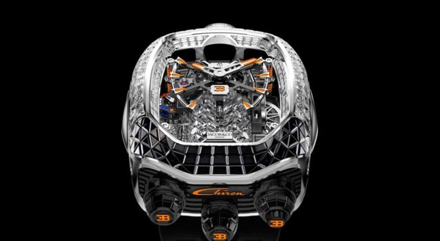 bugatti watch orangeblack