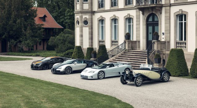 Bugatti Puts On Epic Photoshoot With Four Legends