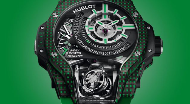 Hublot Unveils Its Colorful $200k MP-09 Tourbillon Bi-Axis Collection