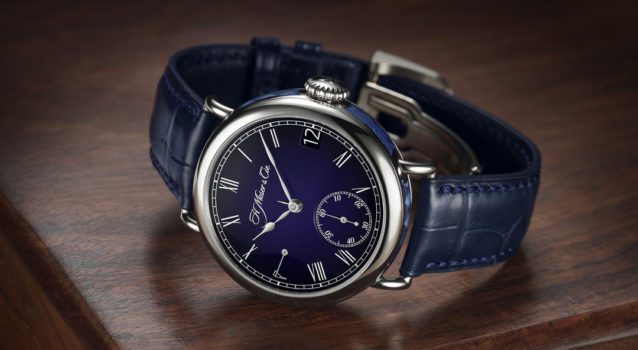 H. Moser & Cie. Releases The New Heritage Perpetual Calendar Midnight Blue Enamel