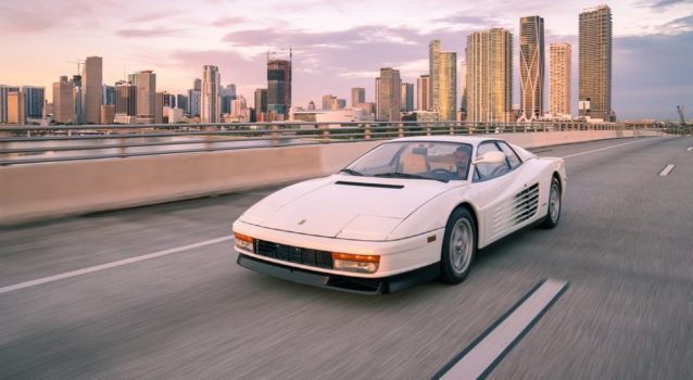 Original Miami Vice Ferrari Testarossa On Display At Curated