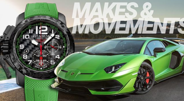 Makes And Movements: Graham Chronofighter Superlight Carbon x Lamborghini Aventador SVJ