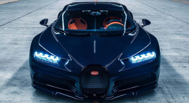 Check Out This Bugatti Chiron Finished In Blue Royale Carbon